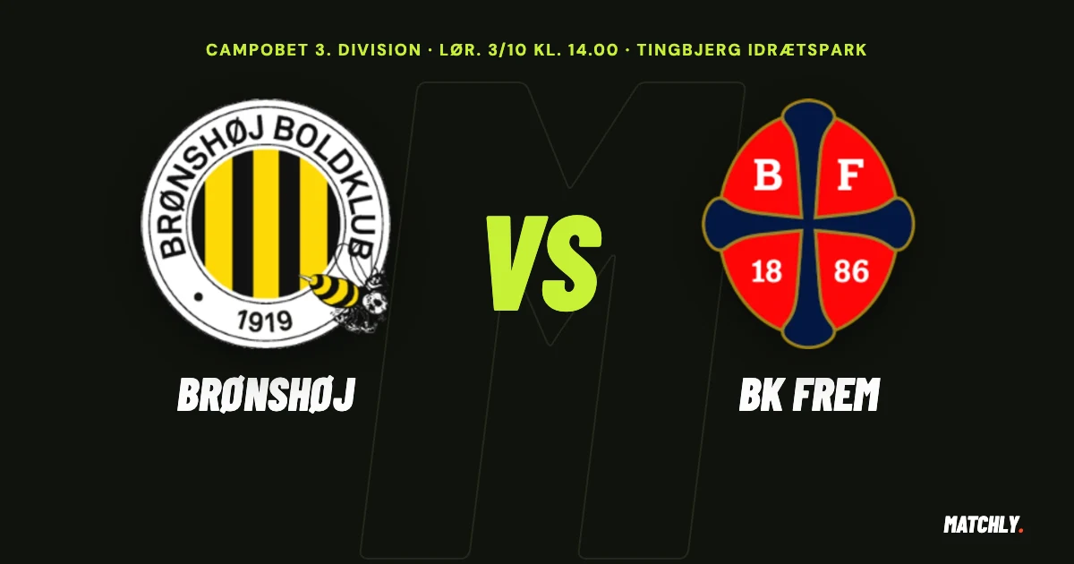 Brønshøj vs BK Frem – logoer