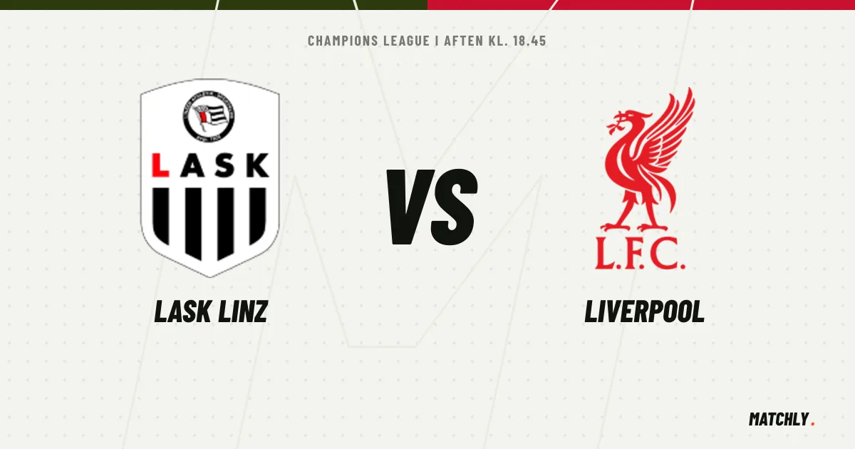 LASK Linz - Liverpool i aften: Van Dijk på bænken, Tsimikas er anfører, og Iraola skal rejse holdet efter 0-3