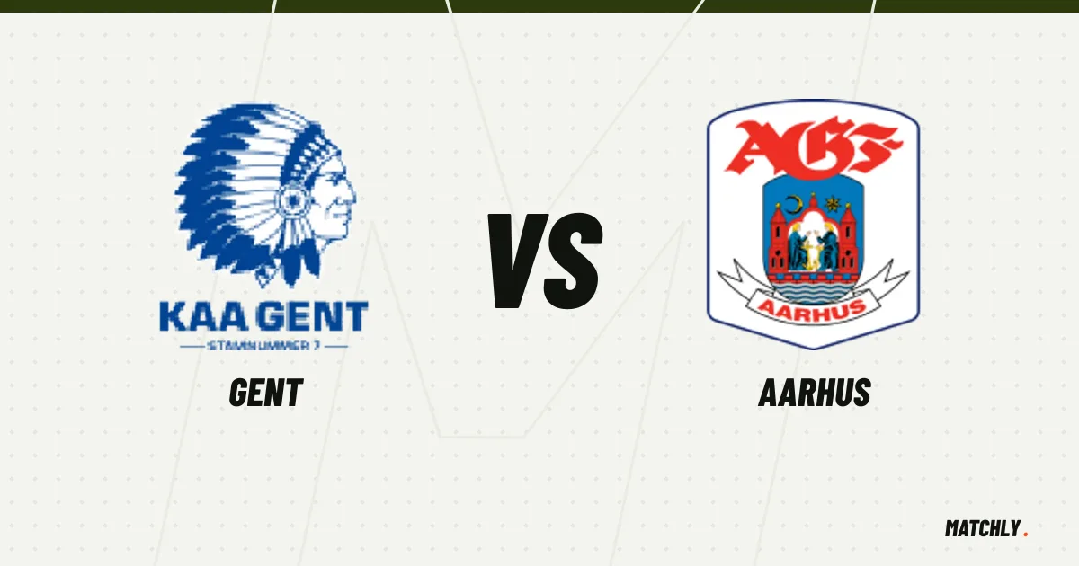 Gent mod AGF i Conference League på Matchlys grafik