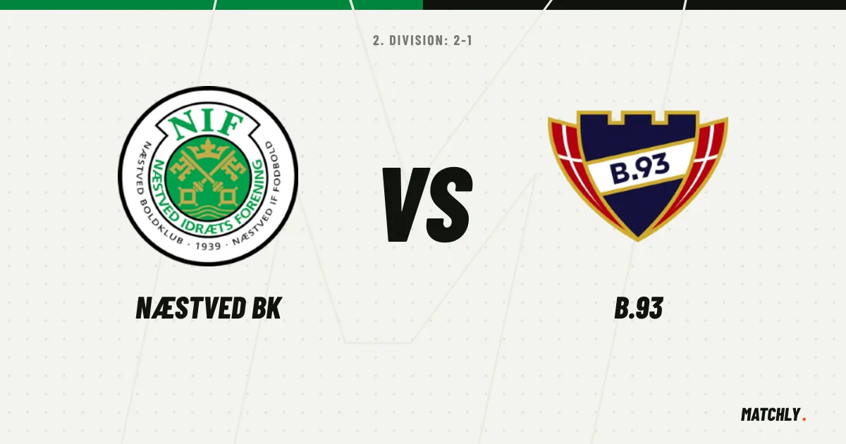 Næstved Boldklub slog B.93 efter 40 minutters dommerdrama: Speakeren spurgte, om der var en dommer på stadion